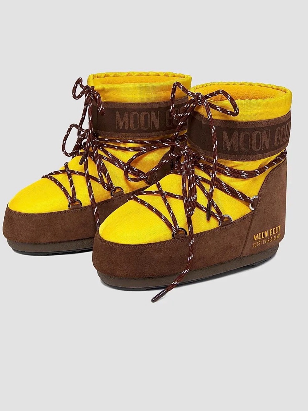 Moon Boot MB x Guest In Residence Icon Low Nylon & Suede Boots